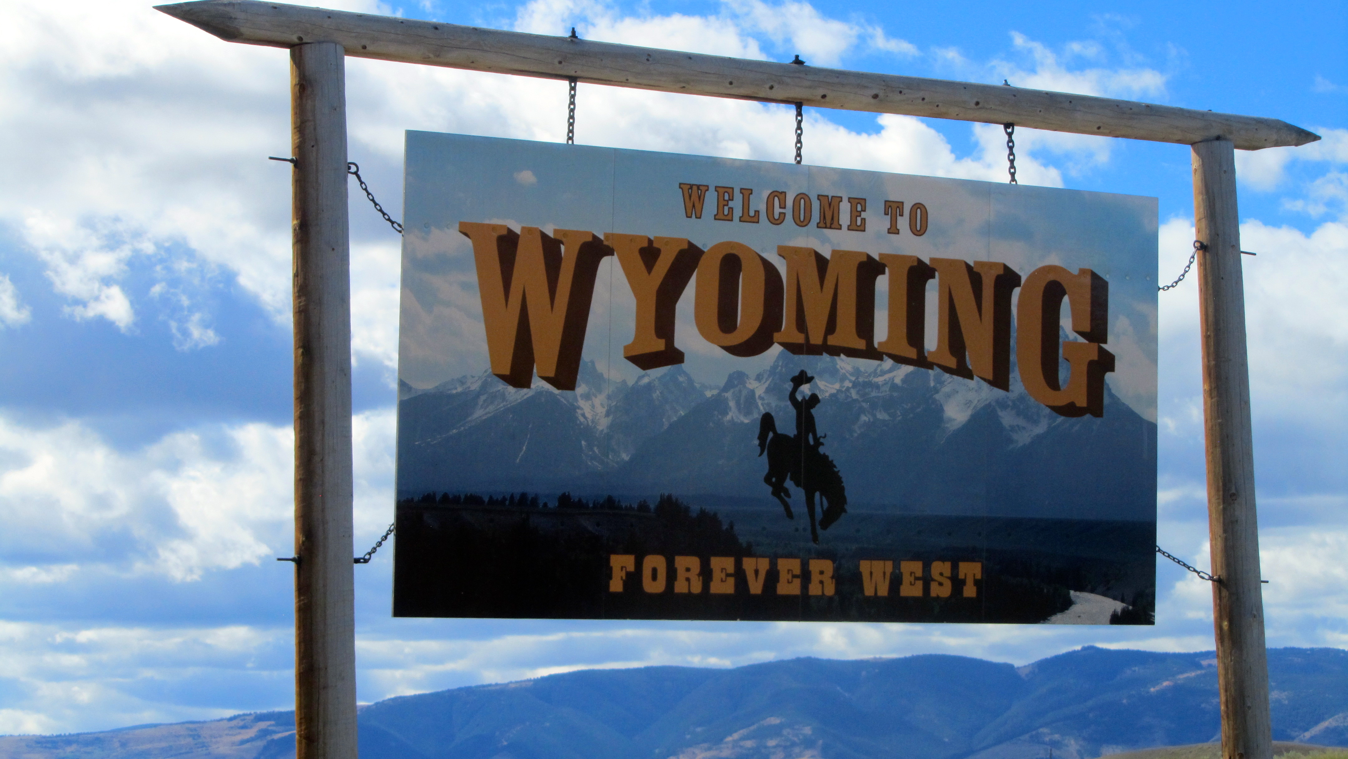 Entering Wyoming